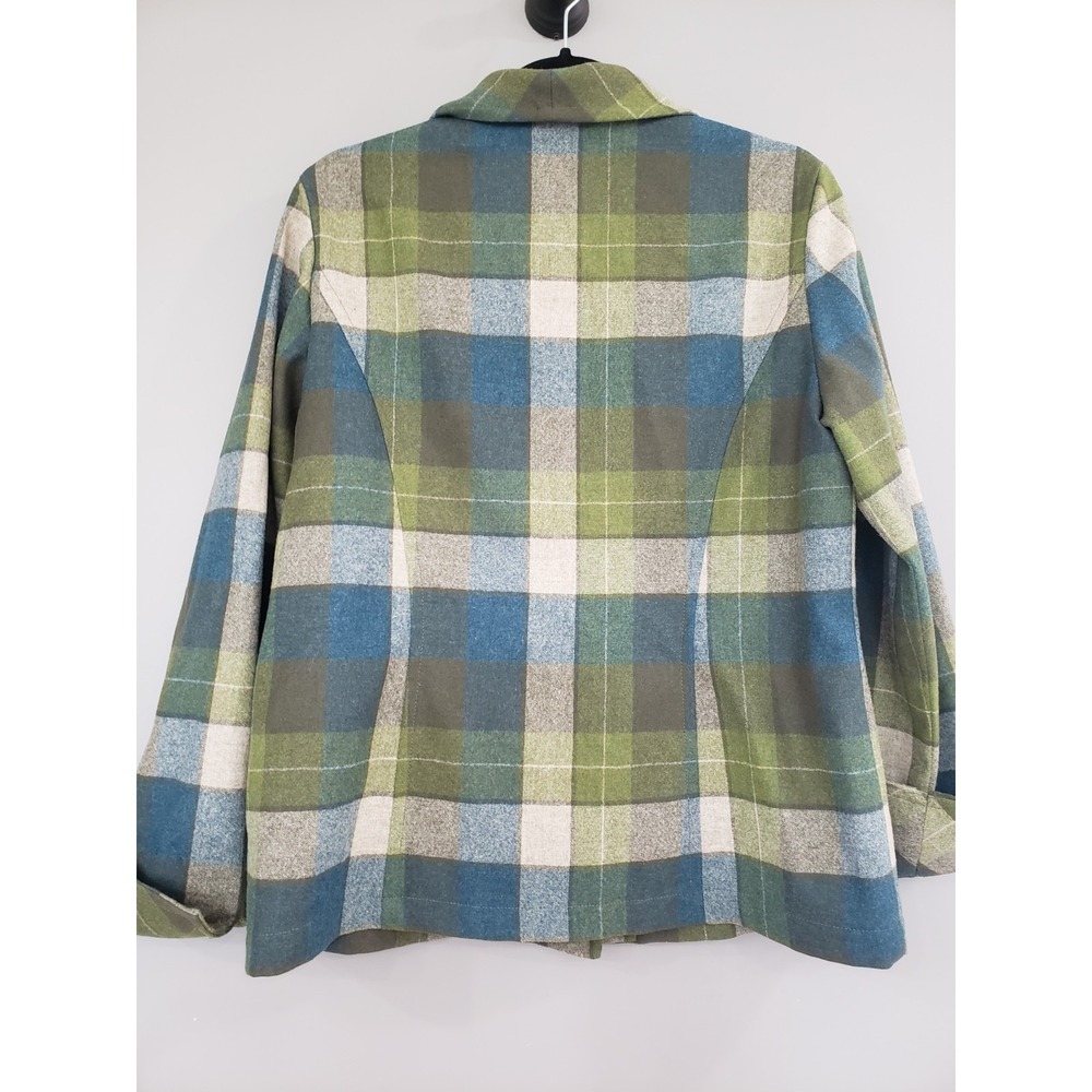 NWOT Pendleton 100% Virgin Wool Shacket Plaid 49ER Chore Jacket Cottagecore - Picture 5 of 9
